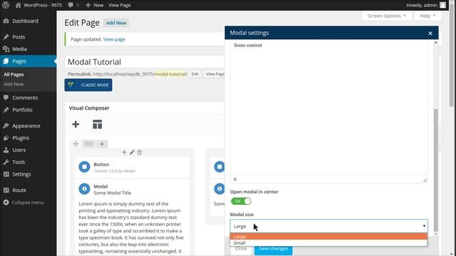 Route - Shortcode Modal смотреть онлайн