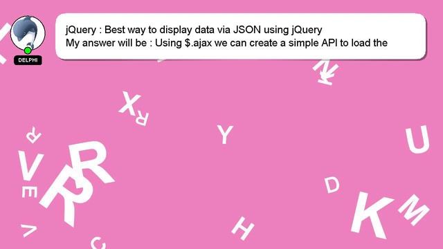 jQuery : Best way to display data via JSON using jQuery смотреть онлайн