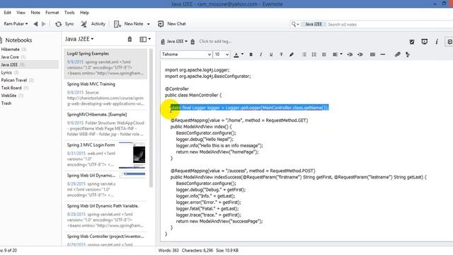 Using Log4j Spring Web MVC Framework. смотреть онлайн