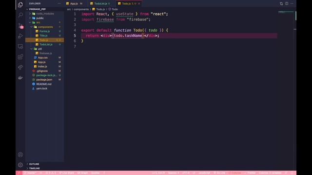 Todo App | Crud operation with react and firebase realtime database смотреть онлайн