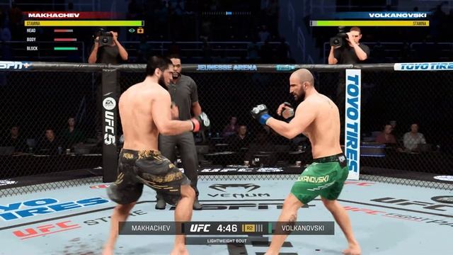 UFC 5 - Islam Makhachev Vs Alexander Volkanovski FULL FIGHT GAMEPLAY (PS5) смотреть онлайн