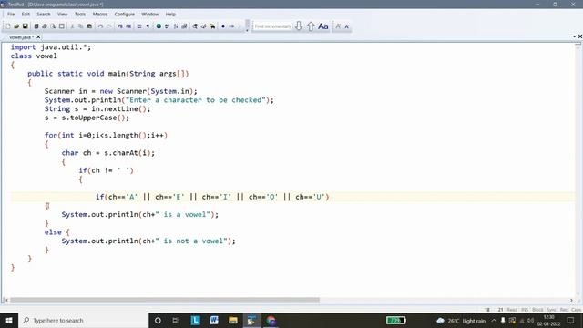 Java program to check the no. of vowels and consonants in the string | StaticCoder смотреть онлайн