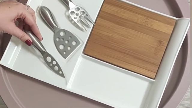 Керамическая тарелка для сыра