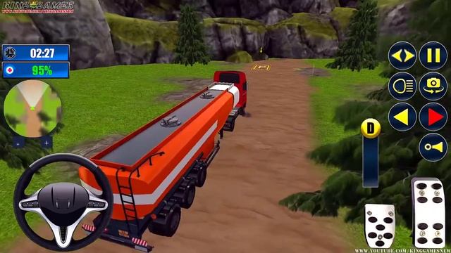 Oil Tanker Truck Driving Simulator 3D - Cargo Fuel Transporter Truck Offroad - Android GamePlay смотреть онлайн