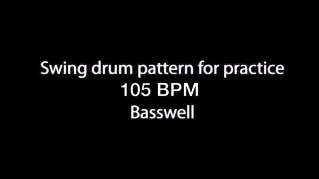 Swing 105 BPM Drum machine loop pattern смотреть онлайн
