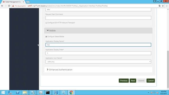 Siebel Innovation Pack 2017. Configure Application Interface. Profile Deploy IP2017 смотреть онлайн