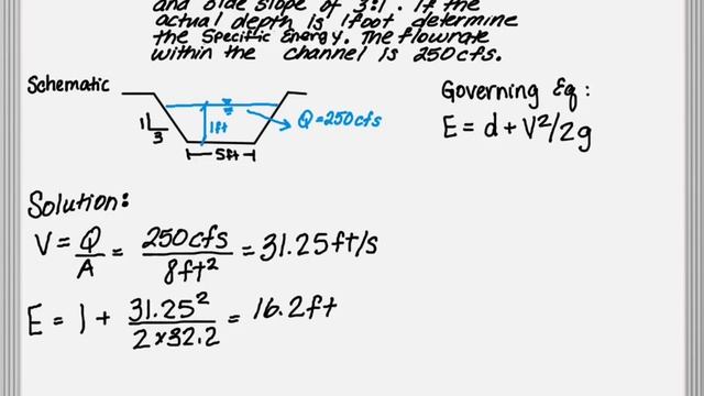 Examples on Specific Energy and Critical Depth смотреть онлайн