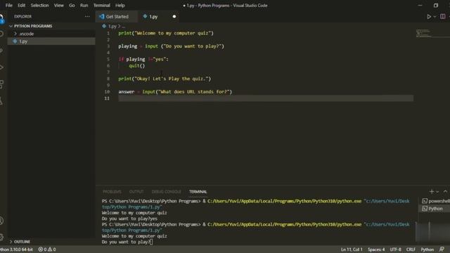 How to make a quiz game | Python | Code with yuvi | Coding смотреть онлайн