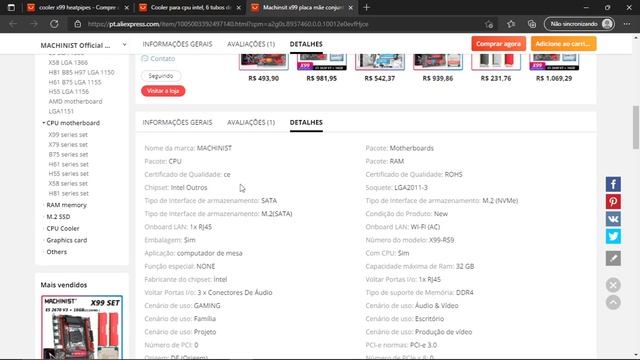 MELHOR CUSTO BENEFÍCIO? PLACA MÃE X99 MACHINIST + XEON E5 2670 V3 COM 16 GB DDR4. PC GAMER BARATO. смотреть онлайн