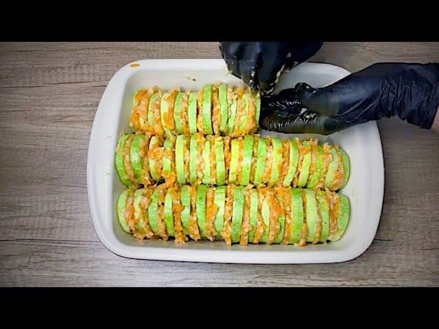 Вкуснее голубцов! Кабачки с фаршем в духовке, вкусный и быстрый ужин смотреть онлайн