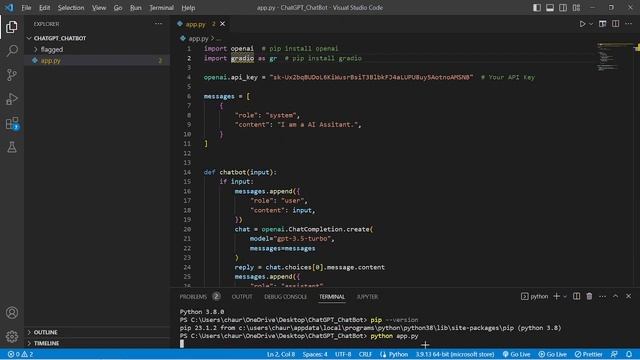 How To Create A Simple AI Chatbot Using ChatGPT For Beginner | Part 2 смотреть онлайн