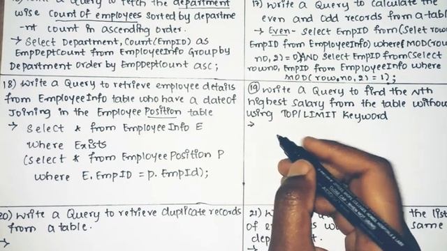 Commonly asked Interview questions Part 3 on SQL Queries Solved examples смотреть онлайн