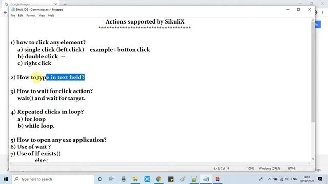 SikuliX Action Commands Tutorial Part#1 | SikuliX IDE Tutorial for Beginners смотреть онлайн