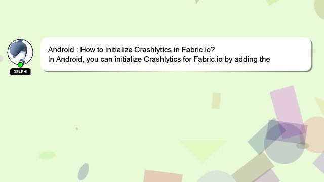 Android : How to initialize Crashlytics in Fabric.io? смотреть онлайн