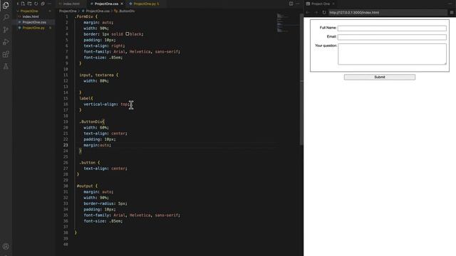 Contact form - HTML, CSS and Python using PyScript смотреть онлайн
