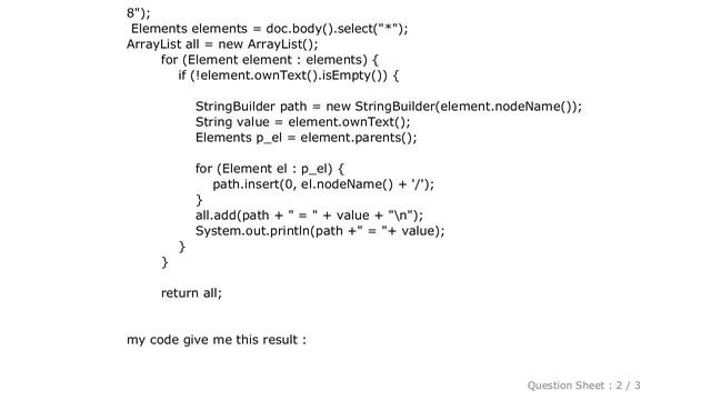 HTML : How to generate XPath query matching a specific element in Jsoup? смотреть онлайн