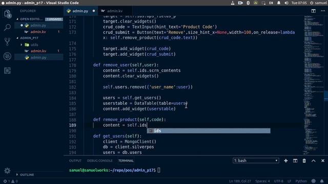 Python/Kivy POS System Part 4:Admin Dashboard(Part 19) смотреть онлайн