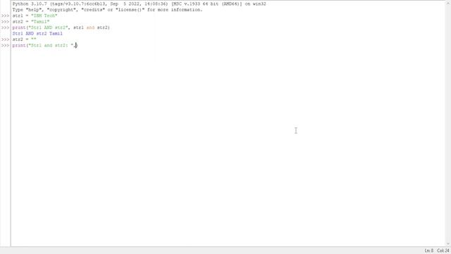 LOGICAL OPERATOR FOR PYTHON IN TAMIL | LOGICAL OPERATOR | OPERATORS SERIES - PART - 3 смотреть онлайн