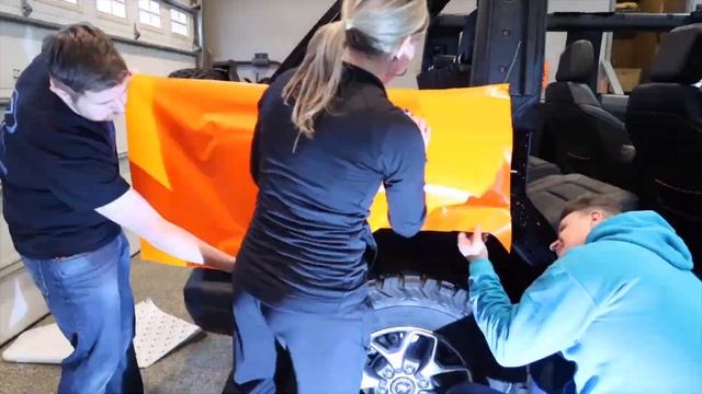 BRONCO WRAP REVEAL! *Disassembly Tips - 3M Satin Neon Fluorescent Orange смотреть онлайн