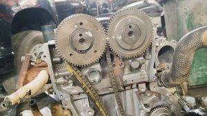 Pasang timing chain /gear Mitsubishi triton/pajero mesin 4N15