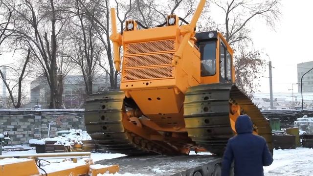 Отгрузка бульдозера-болотохода Б10МБ PROFFI на Мыс Каменный (ЯНАО) смотреть онлайн