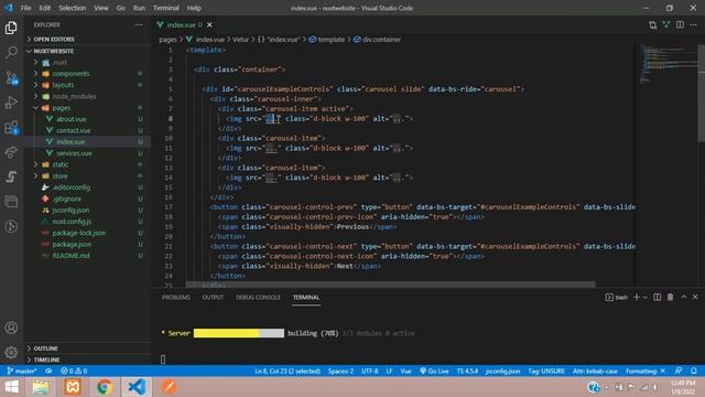 NuxtJS Website Design- 5: How to add images in NuxtJS | Build Carousel / Slider with Image in NuxtJ смотреть онлайн