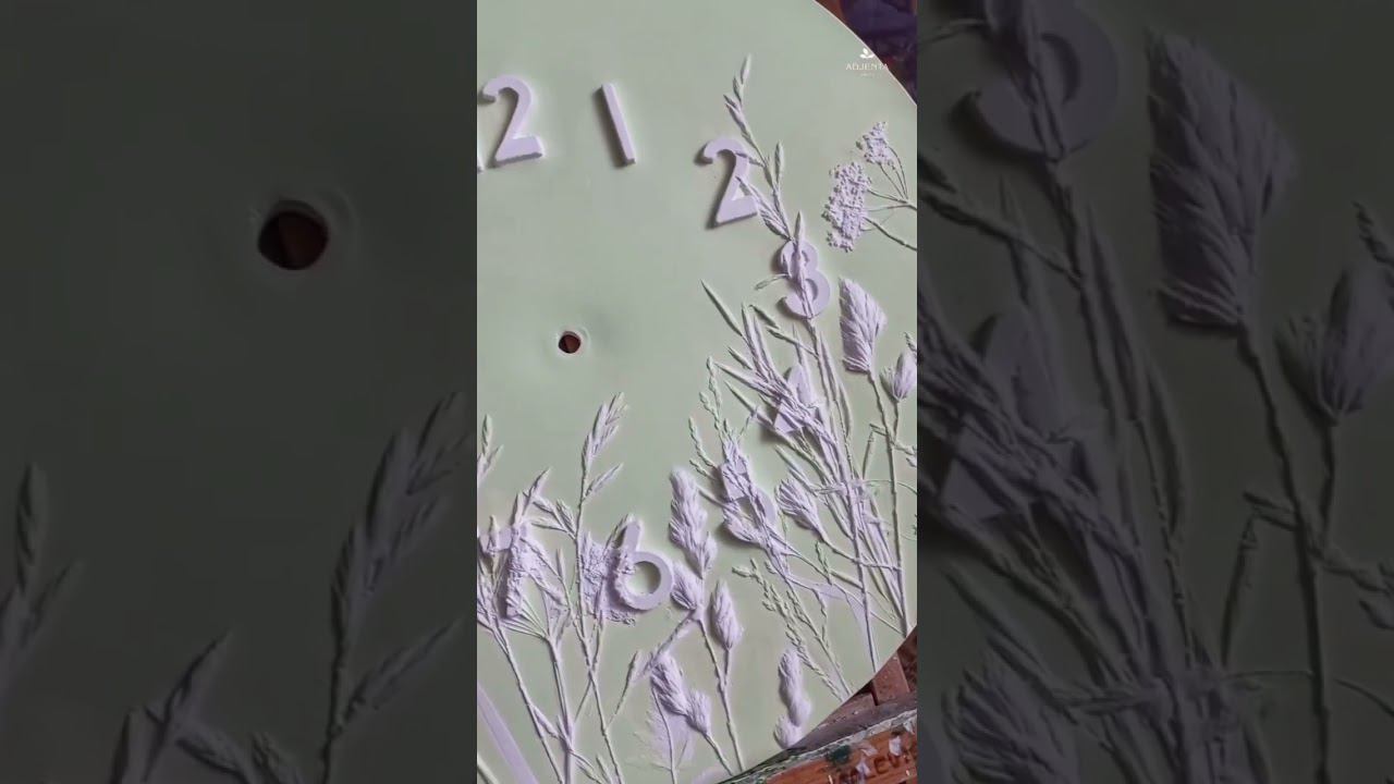 Удивительно нежные природные мотивы красками Акрил Де Люкс на часах из гипса! Мастер: Анна Телегина смотреть онлайн