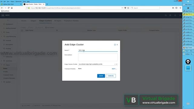 NSX-T 2.1 Part 07: Creating NSX Edge Cluster смотреть онлайн