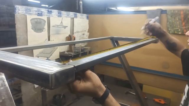 Z-образные ноги для стола. Стол-парта в стиле LOFT. Z-table подробный процесс сборки. DIY welding. смотреть онлайн