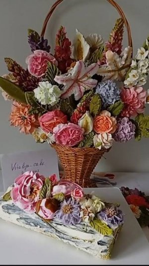 МК Оформление Рулета от @vitalija_cake + РЕЦЕПТ БЕЛКОВОГО КРЕМА на швейцарской меренге