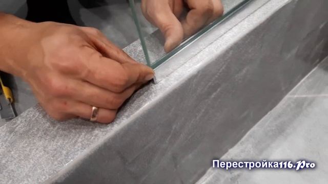 Монтаж перегородки из стекла в душевой кабине. смотреть онлайн