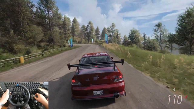 FORZA HORIZON 5 MITSUBISHI LANCER EVOLUTION IX MR [Mountain Drift] 'Logitech G923' смотреть онлайн