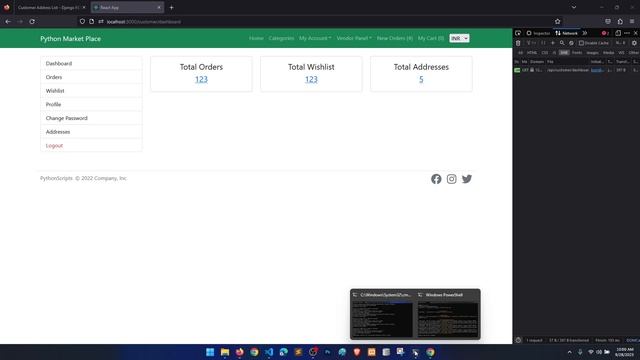 #63|Complete Dashboard in customer panel|Multivendor Ecommerce Website Django ReactJs & DRF смотреть онлайн