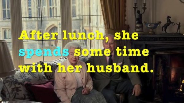 Present Simple - The Daily Routine of the Queen