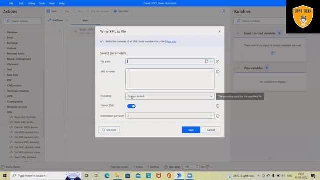 How to Write XML file using Power Automate | Write into XML File - XML Automation смотреть онлайн