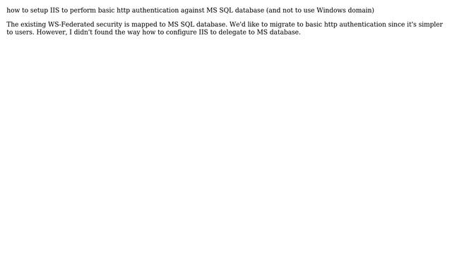 DevOps & SysAdmins: How to setup IIS to perform basic http authentication against MS SQL database? смотреть онлайн