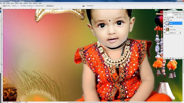 how to create background change photo in photoshop cs3 krishna good in hindi смотреть онлайн