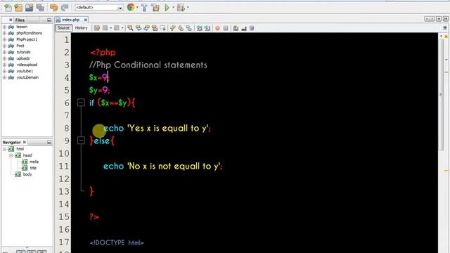 PHP If and elseif Conditions смотреть онлайн