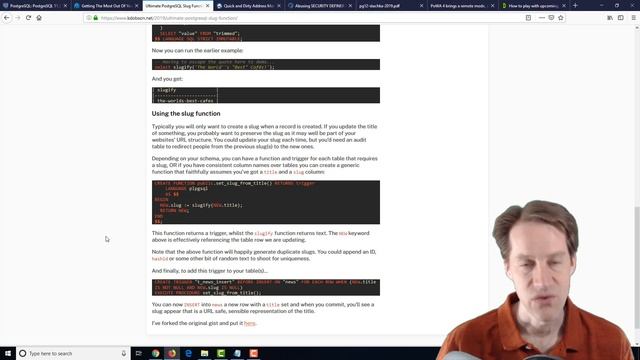 Scaling Postgres Episode 64 | Leveraging Indexes | Slugs | Addresses | Security Definer смотреть онлайн