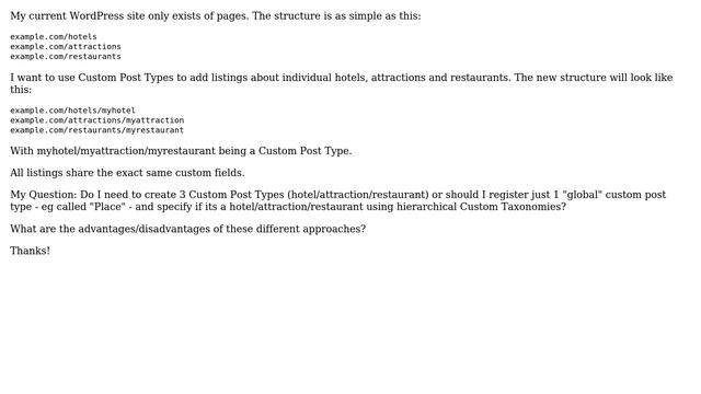 Wordpress: How many Custom Post Types to register? смотреть онлайн