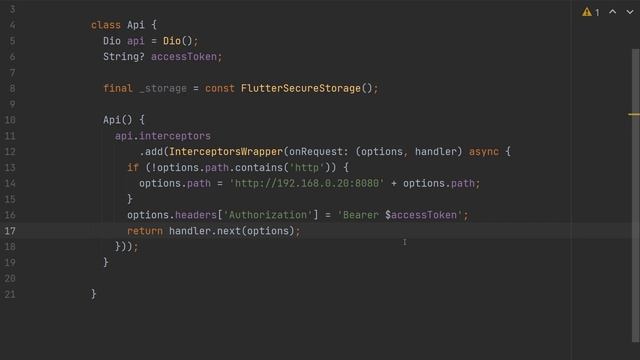 Refresh JWT Token Interceptor in Flutter смотреть онлайн