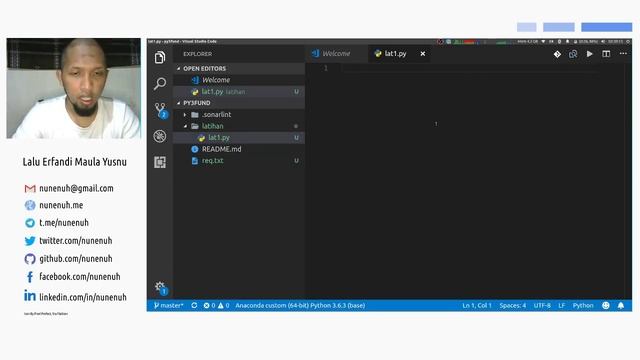Python 3 Fundamental - Explorasi Singkat Visual Studio Code смотреть онлайн