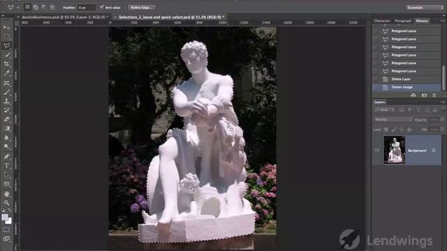 32  Фоновый слой (www.probfoto.com | Уроки фотошопа)