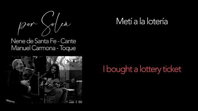 "Metí a la lotería" | Soleá | Poetic Translations of Flamenco Letras - TRANSLATIÓN #7 смотреть онлайн