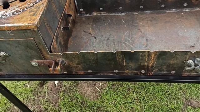 Казан-Мангал с крышей своими руками из металлолома. смотреть онлайн