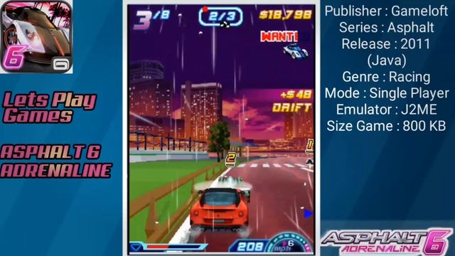 Asphalt 6 Adrenaline - Java Mobile Game Edition смотреть онлайн