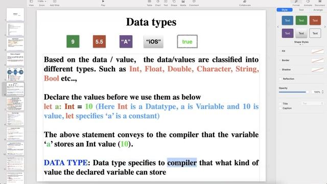 9742735256: iOS Realtime Training by DNREDDi - Datatypes - Xcode Tools - Type Annotation - Inferenc смотреть онлайн