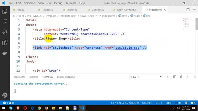 Building Flower Shop Website Template with React.js смотреть онлайн