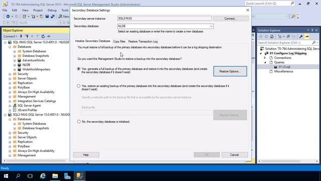How to Configure Log Shipping смотреть онлайн