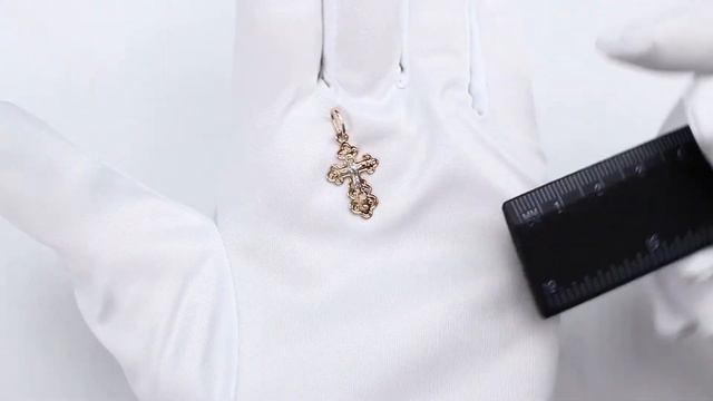 Золотая подвеска Золотые узоры 20-0227 смотреть онлайн